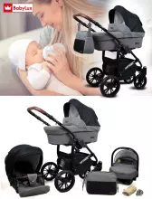 Babylux Optimal Art.286493 Black Flex  Универсальная коляска 3 в 1