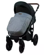 Babylux Optimal Art.286498 Grey Flex Black Universālie rati/ratiņi 3 in1
