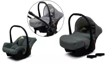 Babylux Optimal Art.286499 Grey Moro Universālie rati/ratiņi 3 in1