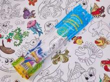 DA Coloring Tablecloth Sea Animals  Art.KDTS0001 Krāsojamais galdauts - Jūras dzīvnieki
