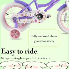 Rully Kids Bike Wheels Collas 12'  Art.286668 Violet  Детский двухколесный велосипед с дополнительными колёсиками