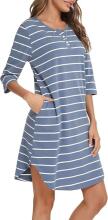 Italian Fashion Night Dress Art.286677 Light Grey Ночная рубашка для беременных / кормления