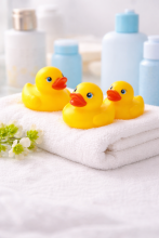 Happy Toys Bath Toy Duck Art.9842  Игрушка  для ванной Уточка с пищалкой, 1 шт.