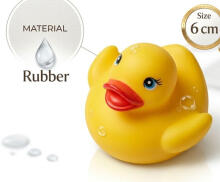 Happy Toys Bath Toy Duck Art.9842  Игрушка  для ванной Уточка с пищалкой, 1 шт.