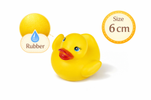 Happy Toys Bath Toy Duck Art.9842  Игрушка  для ванной Уточка с пищалкой, 1 шт.