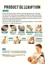 Baby Sling Adjustable/Koala Sling Art.119029 Grey   Многофунциональный детский слинг