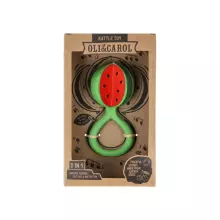Oil Carol Teether Rattle Art.286826 Watermelon zobgrauznis no naturāla kaučuka