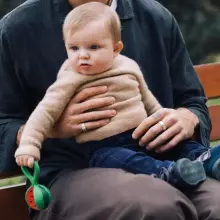Oil Carol Teether Rattle Art.286826 Watermelon zobgrauznis no naturāla kaučuka