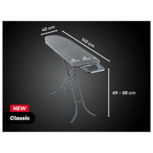 Gludināmais dēlis Classic M Black  120x38cm 