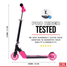 Core Foldy Kids Scooter Art.CRE-FLD-KS-BP Pink Bērnu skūteris