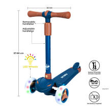 Story Mini Friends LED Deluxe Art.DB0101005100494-BLU-57-80 Blue High quality children's scooter with light effects