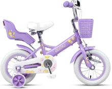 Glerc Kids Bike Wheels Collas 12'  Art.287139 Violet  Children's two-wheeled bicycle with additional wheels