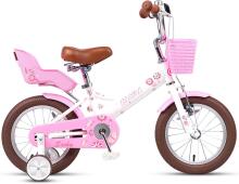 Glerc Kids Bike Wheels Collas 14'  Art.287152 White Children's two-wheeled bicycle with additional wheels