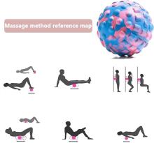 Haobin  Sensory Balls/Tip Foot Massager  Art.287148 Mix  Sensorā/masaža bumba ēzītits  7.5 cm ,1 gab