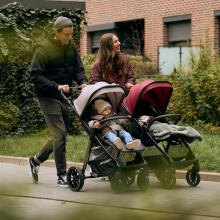 KINDERKRAFT rati GRANDE 2 pusnakts melnā krāsā