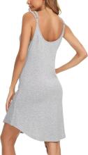 Aseniza Maternity Nightdress Art.287251 Gray Ночная рубашка для беременных / кормления на пуговицах