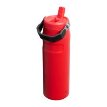 Термос с трубочкой IceFlow Bottle Flip Straw 2.0 0.71L темно-красного цвета