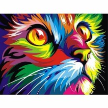 Artventura Rainbow Cat Art.Mini16130008 Krāsojama grāmata pēc numuriem