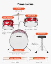 Kidsworld Musical Instrument Drum Kit Art.287557 Комплект барабанов для юных музыкантов