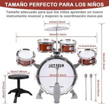Kidsworld Musical Instrument Drum  Art.287558 Komplekts- mūzikālās bungas