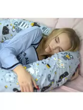 La Bebe™ Snug Maternity Pillow Art. 5-170 Wild Life. Pakaviņš (pakavs) mazuļa barošanai / gulēšanai / pakaviņš grūtniecēm, 20x70 cm