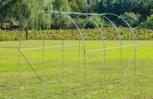 Szklarnia tunel ogrodowy foliowy 3x2x2 m 6 m² metalowy stelaż folia UV