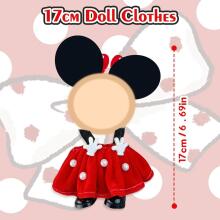 Kidsworld Doll Cloth Minnie Art.287806 A set of clothes for dolls 17 cm tall