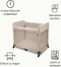 Bugaboo Stardust 2-in-1 Art.287808 Midnight Black Bērnu ceļojuma gultiņa