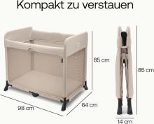 Bugaboo Stardust 2-in-1 Art.287808 Midnight Black Bērnu ceļojuma gultiņa