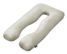 La Bebe™ Cushy Maternity Pillow Art.91911 Green Daudzfunkcionāls spilvens grūtniecēm (U Shaped), sintepona pildīšana, 155x80cm