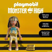 PLAYMOBIL Monster High – Cleo de Nile Figure Set for Mystical Role Play & Halloween Fun