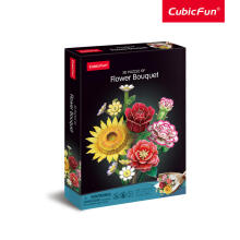 CUBICFUN 3D puzle ziedu pušķis - kombinācija