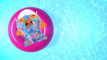 Fuggler Vacay Vibes – smieklīgs “neglīts” plīša monstriņš (Cod Father, daudzkrāsains)