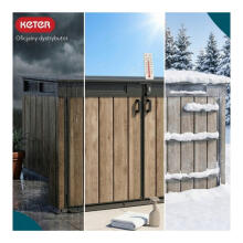 Dārza šķūnītis Deco Horizontal Shed valrieksta tonis