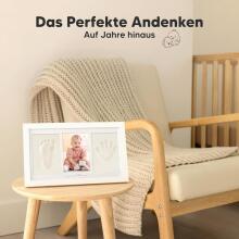 Baby Handprint and Footprint Maker Set Art for Baby Art.288058 White Triple wooden frame