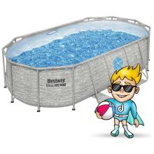 Bestway 56714N 427 x 250 x 100 cm 12-in-1 rāmis baseins