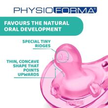 Chicco Physio Soft Art.288259 Pink  fizioloģiskās formas māneklītis silikona māneklītis 0+