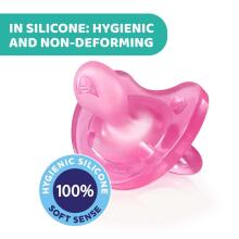Chicco Physio Soft Art.288259 Pink  fizioloģiskās formas māneklītis silikona māneklītis 0+