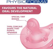 Chicco Physio Soft Art.288261 Pink  fizioloģiskās formas māneklītis silikona māneklītis 0+