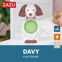 Zazu Kids Davy Dog Sleeptrainer Art.288270 Green Miega treneris bērniem ar nakts gaismu