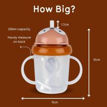 Tum Tum Baby Cup Art.288463 Fergus Fox Baby sippy cup with straw for ages 6+ months, 200 ml