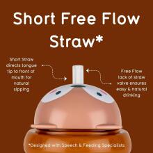 Tum Tum Baby Cup Art.288463 Fergus Fox Baby sippy cup with straw for ages 6+ months, 200 ml