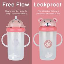 Tum Tum Baby Cup Art.288480 Fox Baby sippy cup with straw for ages 6+ months, 300 ml