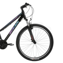 Kalnu velosipēds Bisan ATHENA V Glossy Black/Blue/Purple (Rata izmērs: 29 Rāmja izmērs: 19)