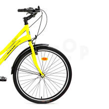 Pilsētas velosipēds Bisan Smile Yellow/Black (Rata izmērs: 26 Rāmja izmērs: 17)