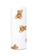 Diaper - 29682 - TETRA PRINT - EGA -PLUSH TEDDY BEAR-  size 70x80 cm