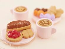 Sylvanian Coffee and Cake Set Art.5742  Coffee and Cake Set- Dollhouse Furniture