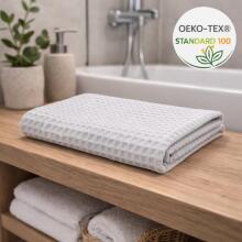 Bebe Basic Waffle Towel  Art.288859 White  Vafeļa auduma kokvilnas dvielis 50 x 70cm