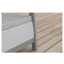 Dārza mēbeļu komplekts Scandi Linea 2 Seater Set gaiši pelēks/tumša tērauda pelēks