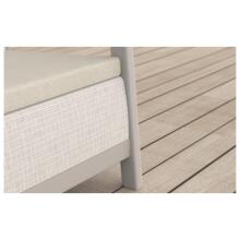 Dārza mēbeļu komplekts Scandi Linea 3 Seater Set oļu pelēks/gaiši bēšs